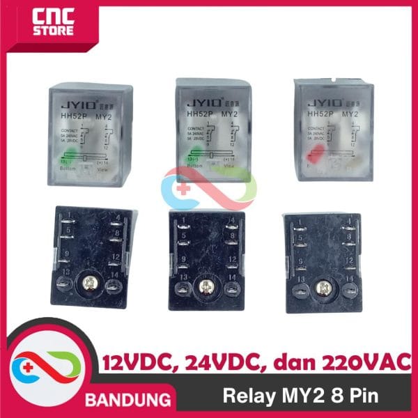 RELAY 8 PIN MY2 - RELAY MY2 12V 24V 220V RELAY MY2N 8 PIN MY-2 MY-2N RELAY 8PIN -220VAC