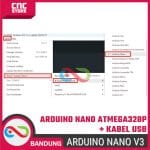 Arduino Nano V3.0 ATmega328P CH340 CH340G 5V Board + Kabel USB - Pengembangan Proyek Elektronik - Image 6