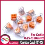 TERMINAL CUCUK 4 KABEL PCT 104 BUKAN WAGO 773 PUSH KONEKTOR TUSUK JOIN - Image 2