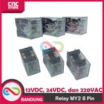RELAY 8 PIN MY2 - RELAY MY2 12V 24V 220V RELAY MY2N 8 PIN MY-2 MY-2N RELAY 8PIN -12VDC - Image 4