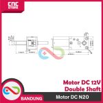 MOTOR N20 DC DOUBLE AS SHAFT 12V HIGH TORQUE MINI MICRO GEARBOX GEAR BOX -136 RPM - Image 4