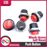 PUSH BUTTON NON LOCKING 16MM SELF RESET WARNA MERAH - Image 3