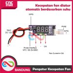 MODUL PENGATUR KECEPATAN FAN OTOMATIS BERDASARKAN SUHU DIGITAL PWM 12V 3A KIPAS PC - Image 3