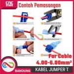 KABEL JUMPER T KUNING 4-6MM2 WIRE CONNECTOR CABANG 3 SPLITTER KUNING - Image 5