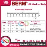MARKER STRIP TERMINAL BLOCK UK-3N UK-5N UK-6N TERMINAL MARKER ZB -ZB8 1-10 - Image 4