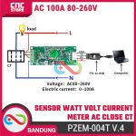 PZEM-004T V.4 Sensor Watt Volt Current Meter AC 100A 80-260V CLOSE CT - Image 6