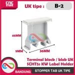 STOPPER TAB TIPE UK-B1 UK-B2 LABEL HOLDER UNTUK TERMINAL BLOCK/ BLOK UK SCHT5s KW -UK-B2 - Image 5