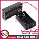 KOTAK BATERAI 18650 BATTERY HOLDER 2P 3.7V LI-ION LITHIUM 18650 BATTERY CASE PARAREL - Image 5