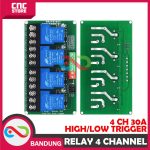 RELAY MODULE 5V 4 CHANNEL 4CH 30A OPTOCOUPLER ISOLATION - Image 4