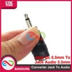 Converter Jack dc 5.5mm ke jack audio mono 3.5mm soket dc bor mini drill - Image 5