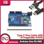 ARDUINO UNO R3 ATMEGA328P SMD CH340 ATMEGA328P TYPE-C PLUS KABEL DATA - Image 3