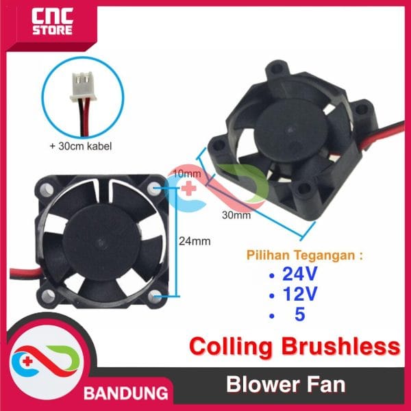 COOLING FAN Brushless FAN 3010 DC 5V 12V 24V FOR 3D ROUTER Set-Top Box 30X30 MM KIPAS 5V