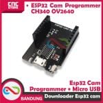 DOWNLOADER ESP32 CAM PROGRAMMER CH340 OV2640 PLUS KABEL MICRO USB - Image 3