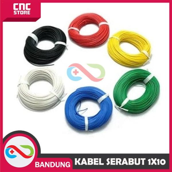 KABEL SERABUT 1X10 ( JUMLAH SERABUT 10 ) 1MM - BIRU
