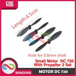 MICRO SMALL DC 720 HIGH TORQUE HIGH SPEED FOR DRONE PLUS BALING BALING HITAM A/B - Image 3