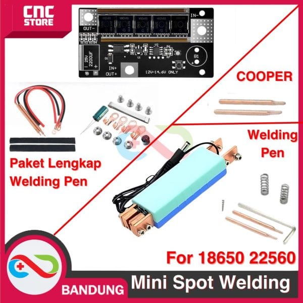 PAKET LENGKAP Las titik  DIY MINI SPOT welding PEN FOR baterai 18650 26650 12V