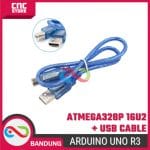 Arduino UNO R3 ATMEGA328P ATMEGA 16U2 Compatible Board + Kabel USB - Image 6