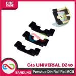 PENUTUP Din Rail Rel MCB END STOP Dudukan MCB Rel Panel Kontaktor C45 UNIVERSAL DZ40