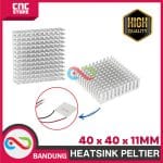HEATSINK PELTIER 40X40X11mm TANPA PAD ALUMINIUM HEAT SINK PENDINGIN