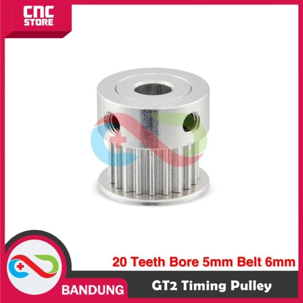 GT2 TIMING PULLEY 20 TEETH BORE 5MM BELT 6MM