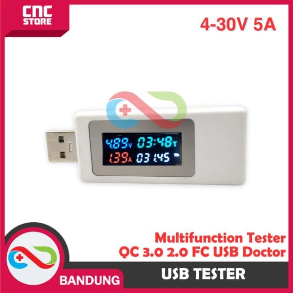 USB TESTER 4-30V 5A MULTIFUNCTION TESTER QC 3.0 2.0 FC USB DOCTOR NEW VERSION