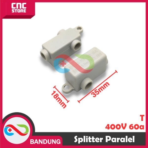 TERMINAL BLOCK BLOK KONEKTOR SPLITTER PARALEL KABEL HIGH POWER CONNECTOR  400V 60A T CABANG