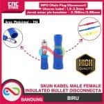 SKUN KABEL INSULATED BULLET MALE FEMALE DISCONNECTA MPD 2-156 BIRU
