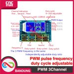 3 Channel PWM Pulse Frequency Duty Cycle Adjustable Square Wave Rectangular Wave Signal - Image 5