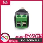 DC JACK MALE POWER ADAPTER 5.5X2.1MM BAUT SOCKET SOKET 2.1X5.5MM - Image 3