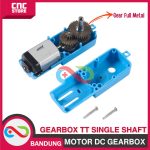 MOTOR DC GEARBOX METAL GEAR TT MOTOR SINGLE SHAFT ALL METAL - Image 2