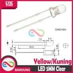 10PCS LED 5MM F5 SUPER BRIGHT YELLOW CLEAR - Image 2