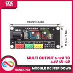 POWER MODULE DC STEP DOWN 6-12V TO 3.3V 5V 12V MULTI OUTPUT - Image 2