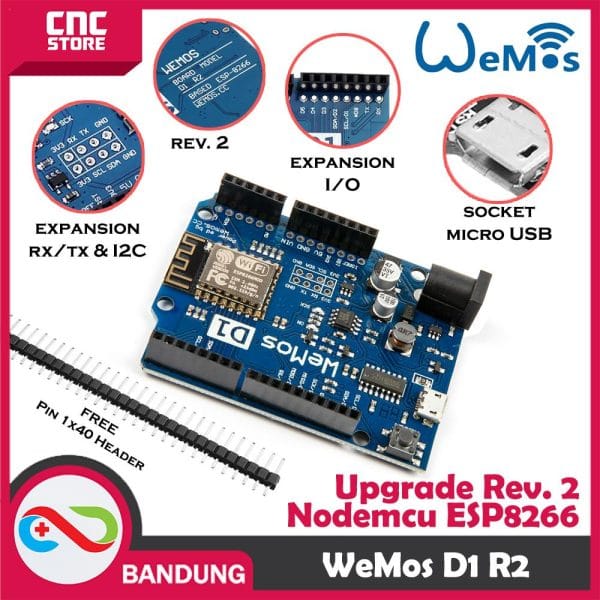 WEMOS D1 R2 WIFI UNO DEVLOPMENT BOARD ESP8266 UPGRADE VERSION