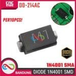 10pcs Diode 1N4001 M1 SMA Dioda M1 1N4001 SMD SMT Diode 1A