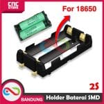 HOLDER BATERAI SMD 18650 2x 3.7V 8.4V SERI PARALEL