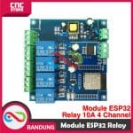 MODUL ESP32 RELAY 10A 4 CHANNEL AC 220 WIFI BLUETOOTH WROOM-32E - Image 3