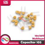 10PCS CAPACITOR KAPASITOR MULTILAYER TANTALUM 10NF 0.01UF 103 50V - Image 2