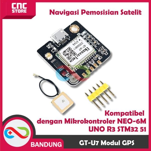 GT-U7 Modul GPS Navigasi Pemosisian Satelit Kompatibel dengan Mikrokontroler NEO-6M UNO R3 STM32 51