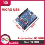 ARDUINO UNO R3 ATMEGA328P SMD CH340 ATMEGA328P MICRO USB PLUS KABEL DATA - Image 2
