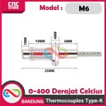 PROB THERMOCOUPLE TYPE-K - PROB THERMOCOUPLE TYPE-K  THERMOSTAT SENSOR SUHU TINGGI 0-400 M6 DERAJAT CELCIUS -1 meter - Image 2