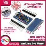 ARDUINO PRO MICRO ARDUINO PROMICRO ATMEGA32U4 5V 16HZ MICRO USB BOARD