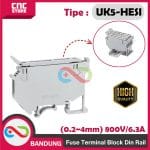 FUSE TERMINAL BLOK DIN RAIL - UK5-HESI Fuse Terminal Block Din Rail (0.2~4mm) 800V/6.3A.