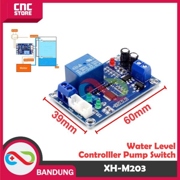 XH-M203 RELAY WATER LEVEL CONTROLLER PUMP SWITCH OTOMATIS