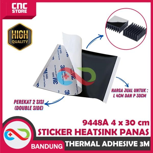 THERMAL ADHESIVE 3M DOUBLE 9448A STICKER HEATSINK PANAS