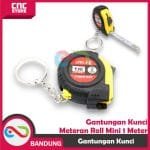 GANTUNGAN KUNCI METERAN ROLL MINI 1 METER