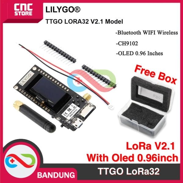 LILYGO TTGO LoRa32 LoRa V2.1 915MHz 433MHz ESP32 OLED 0.96 WIFI BLE-915Mhz