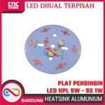 HEAT SINK ALUMINIUM PLAT PENDINGIN LED 7W - 7X 1W UNIVERSAL PCB HEATSINK DIAMETER 49MM ALUM - Image 4