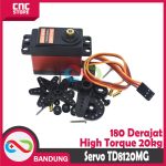 MOTOR SERVO TD8120MG METAL GEAR 180 DERAJAT HIGH TORQUE 20KG FOR RC - Image 5