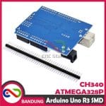 ARDUINO UNO R3 ATMEGA328P SMD CH340 COMPATIBLE BOARD TANPA KABEL - Image 6