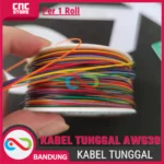 KABEL JUMPER TUNGGAL AWG30 BLACK FOR BREADBOARD PER SATU ROLL - Gambar 3